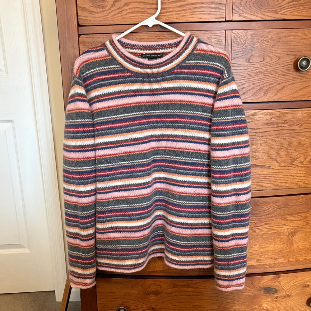 Sarah Spencer Striped Multicolor Women's Sweater